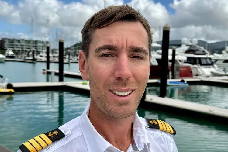 Captain Ben Dakin of charter superyacht Phoenix One