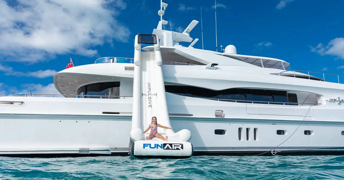 Family Yacht Charters with FunAir Superyacht Inflatables