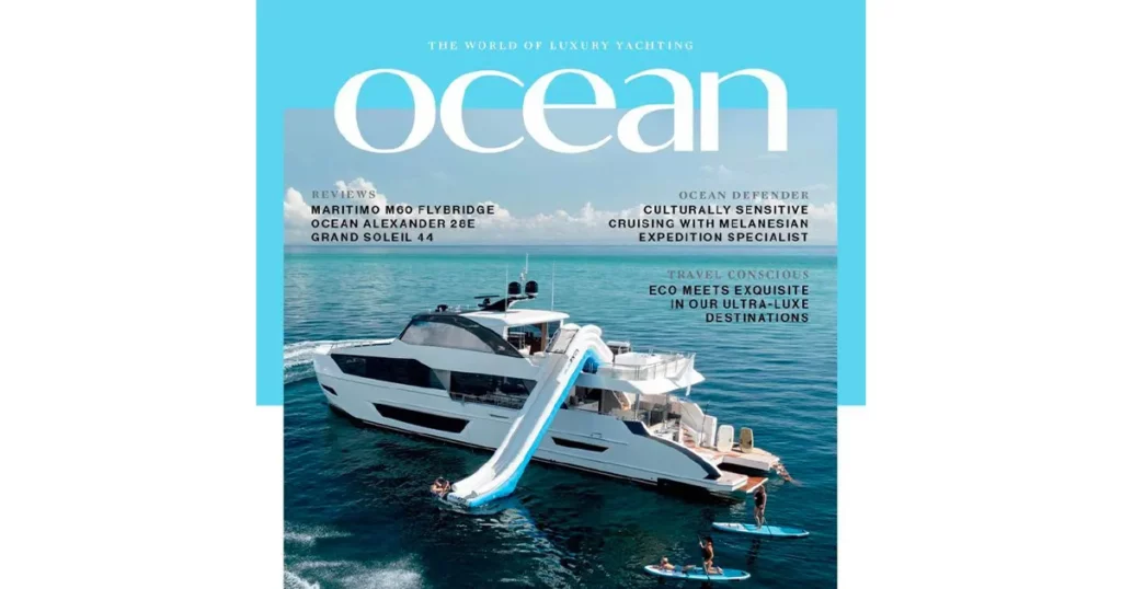 FunAir Yacht Slide Featured on the Cover of Ocean Magazine