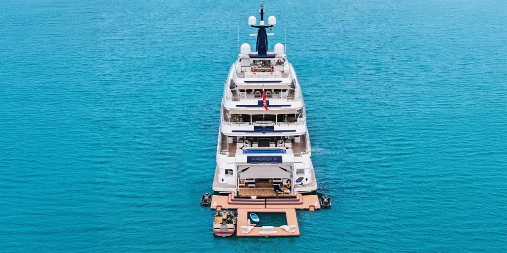 FunAir custom Sea pool an charter superyacht Starburst IV image credit odysseyfilmsuk