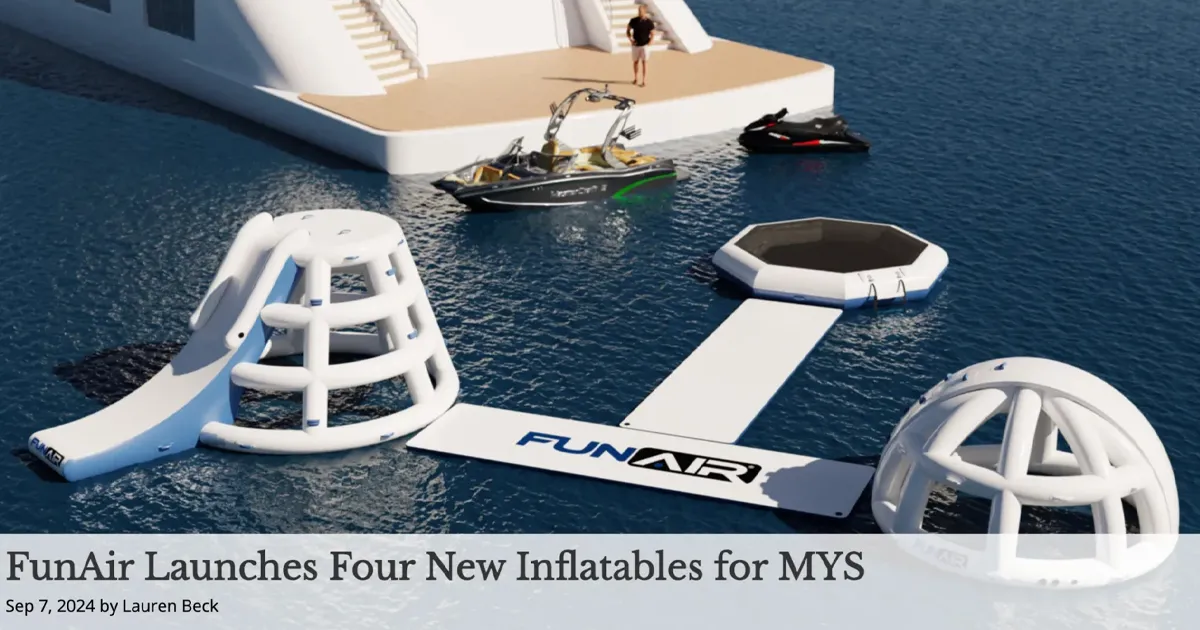 The Triton_ FunAir Launches Four New Inflatables at Monaco Yacht Show 2024