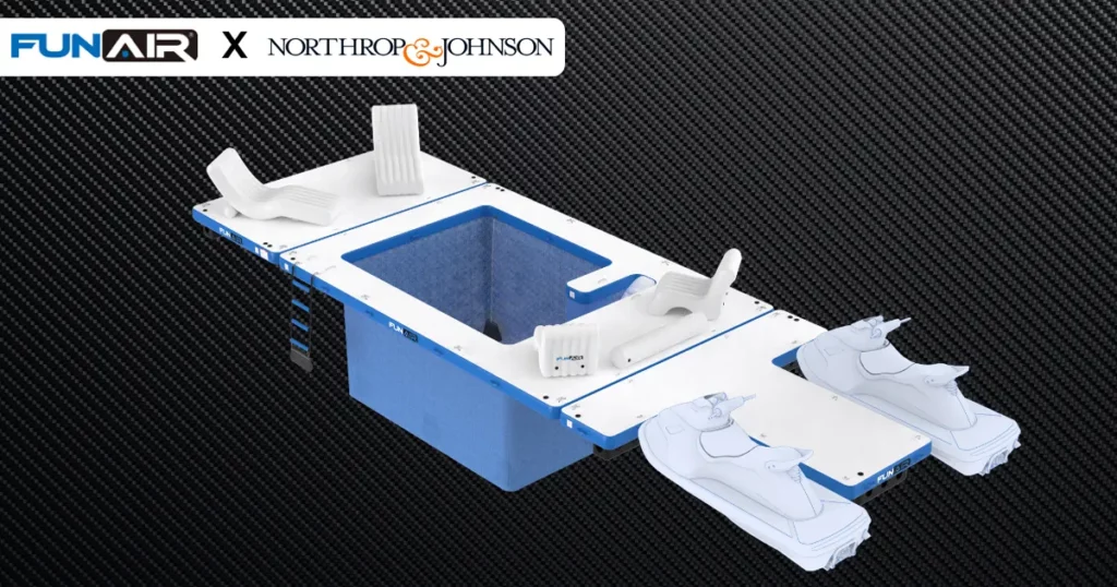 FunAir X Northrop and Johnson render of superyacht inflatables