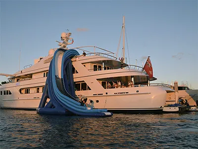 Curved Yacht Slides
