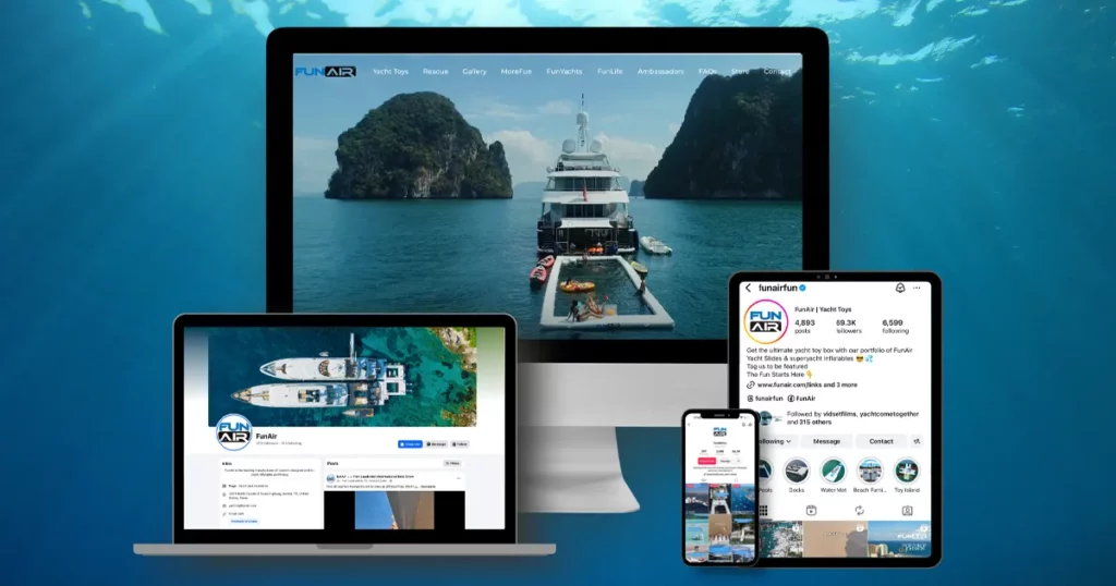 FunAir website and social media channels