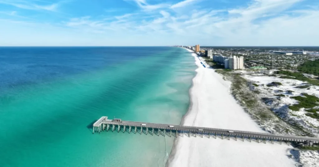 Panama City Beach in Florida during a road trip by superyacht crew during FLIBS 2025