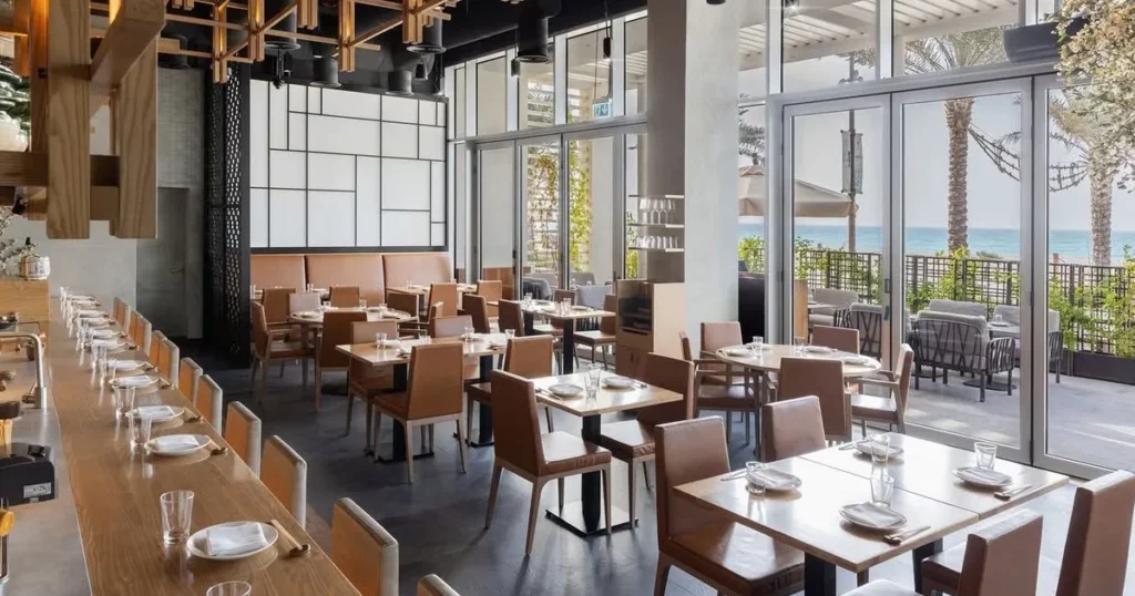 NIRI Restaurant & Bar, Mamsha Al Saadiyat sushi restaurant for superyacht crew visiting Abu Dhabi