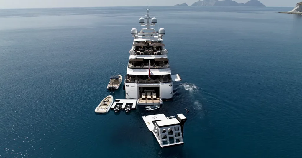 Custom FunAir Yacht Inflatables on superyacht Illusion V