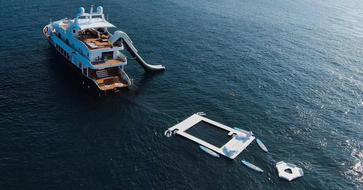 MY Koniki Wayra with her built to last FunAir inflatables