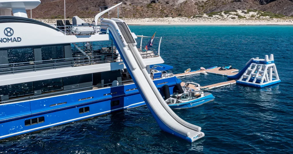 Various custom superyacht inflatables on Motor Yacht Nomad