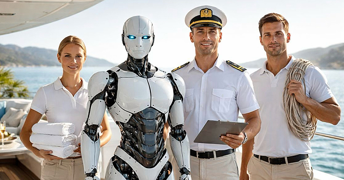 Humanoid Robots and superyacht crew