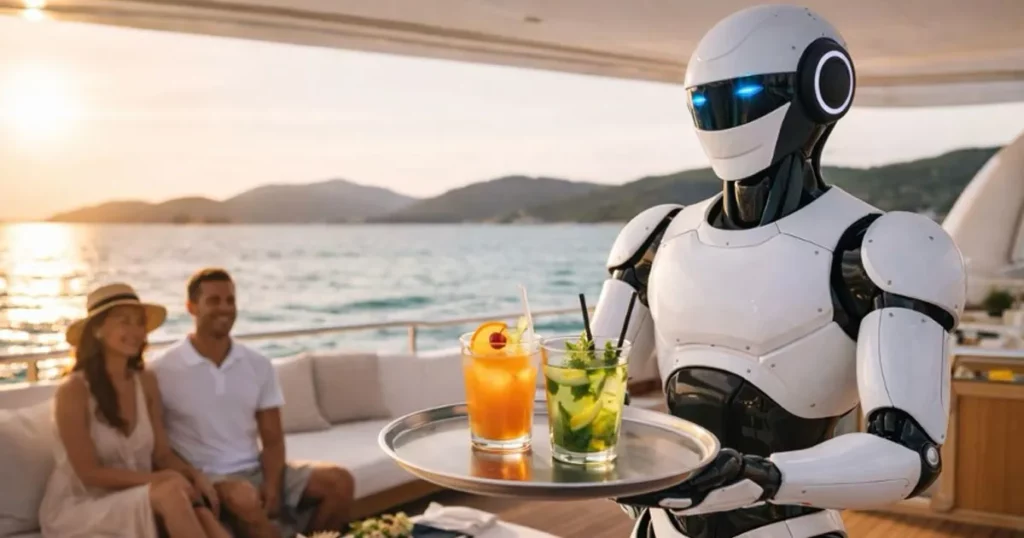 robot on board a superyacht