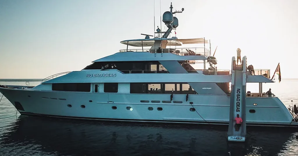 FunAir superyacht inflatables Custom Yacht Slides