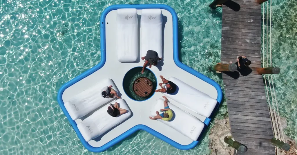 FunAir superyacht inflatables Floating Island