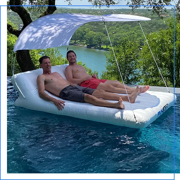FunAir Floating Shaded Lounger