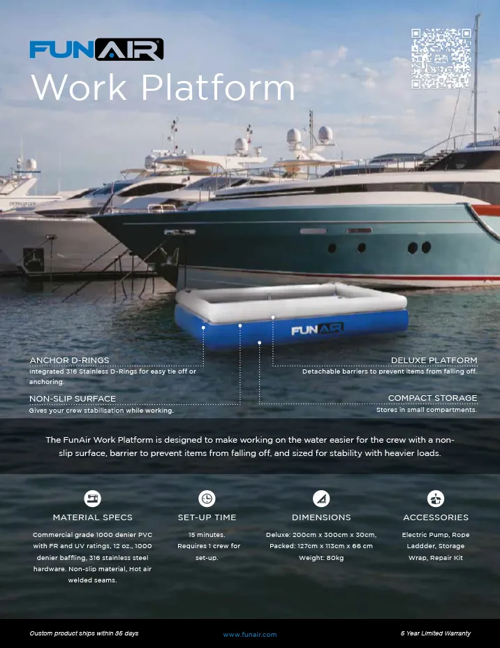 FunAir Work Platform Spec Sheet
