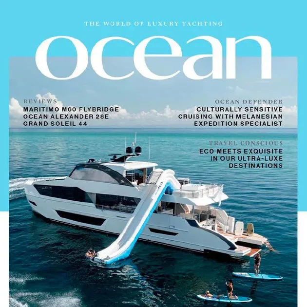 FunAir Yacht Slide Featured on the Cover of Ocean Magazine