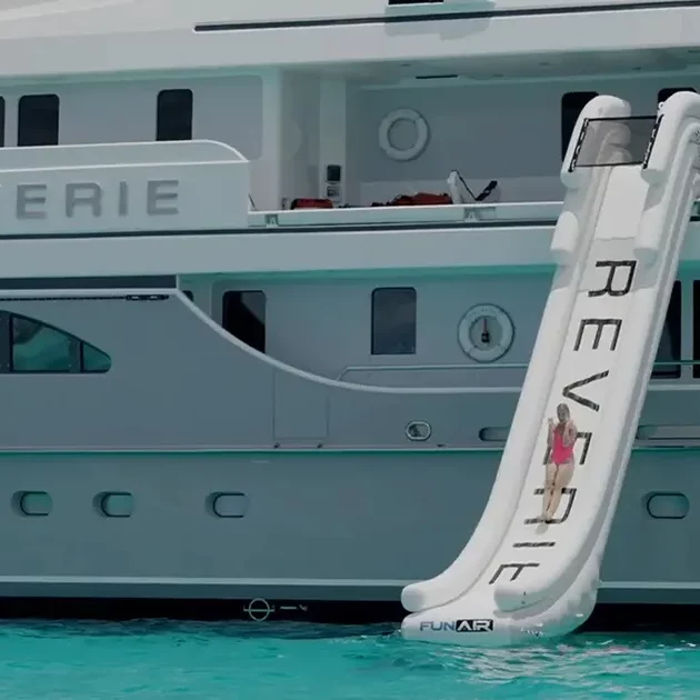 How do I measure up for an inflatable slide