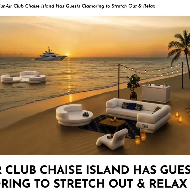 Megayacht News FunAir Club Chaise Island at Monaco Yacht Show 2025