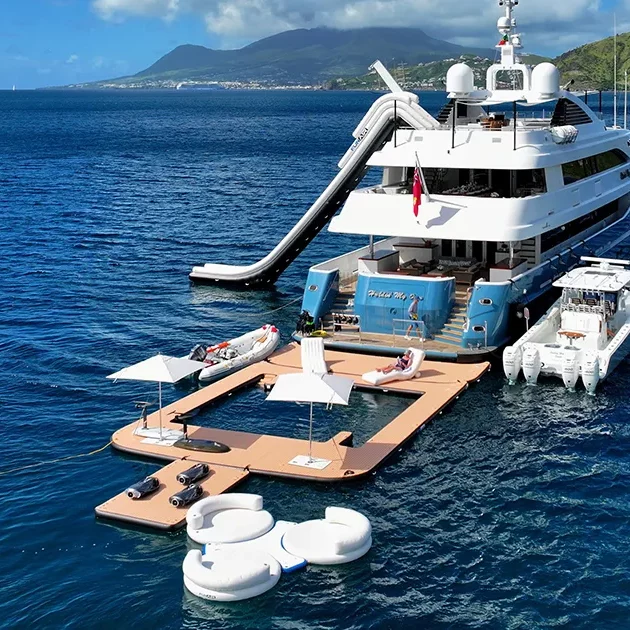 What is a custom superyacht sea pool