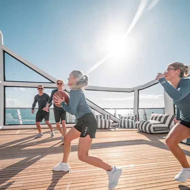 What sports can be played on the FunAir Sports Court
